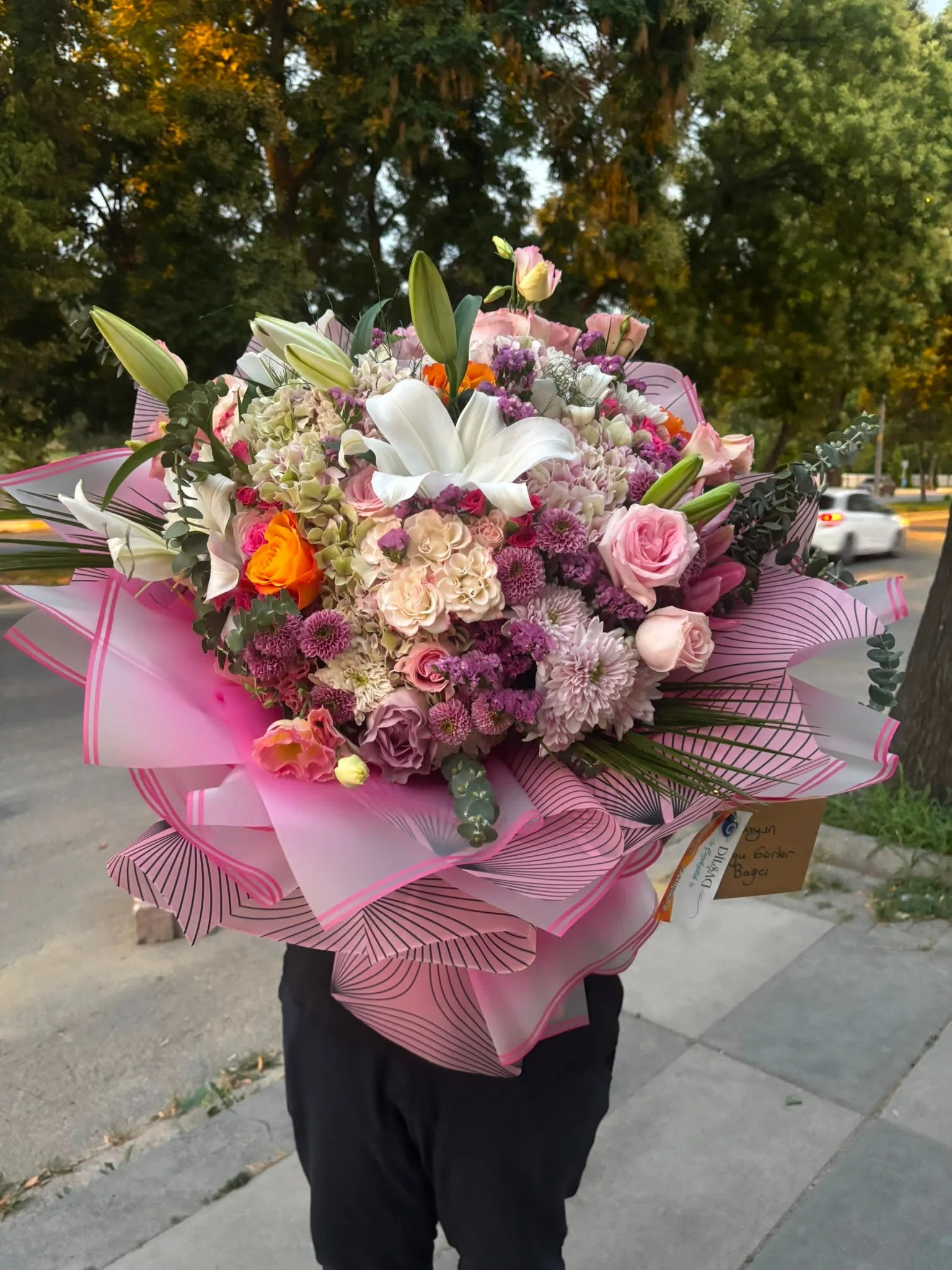 Pastel Rüya Gül ve Krizantem Buketi