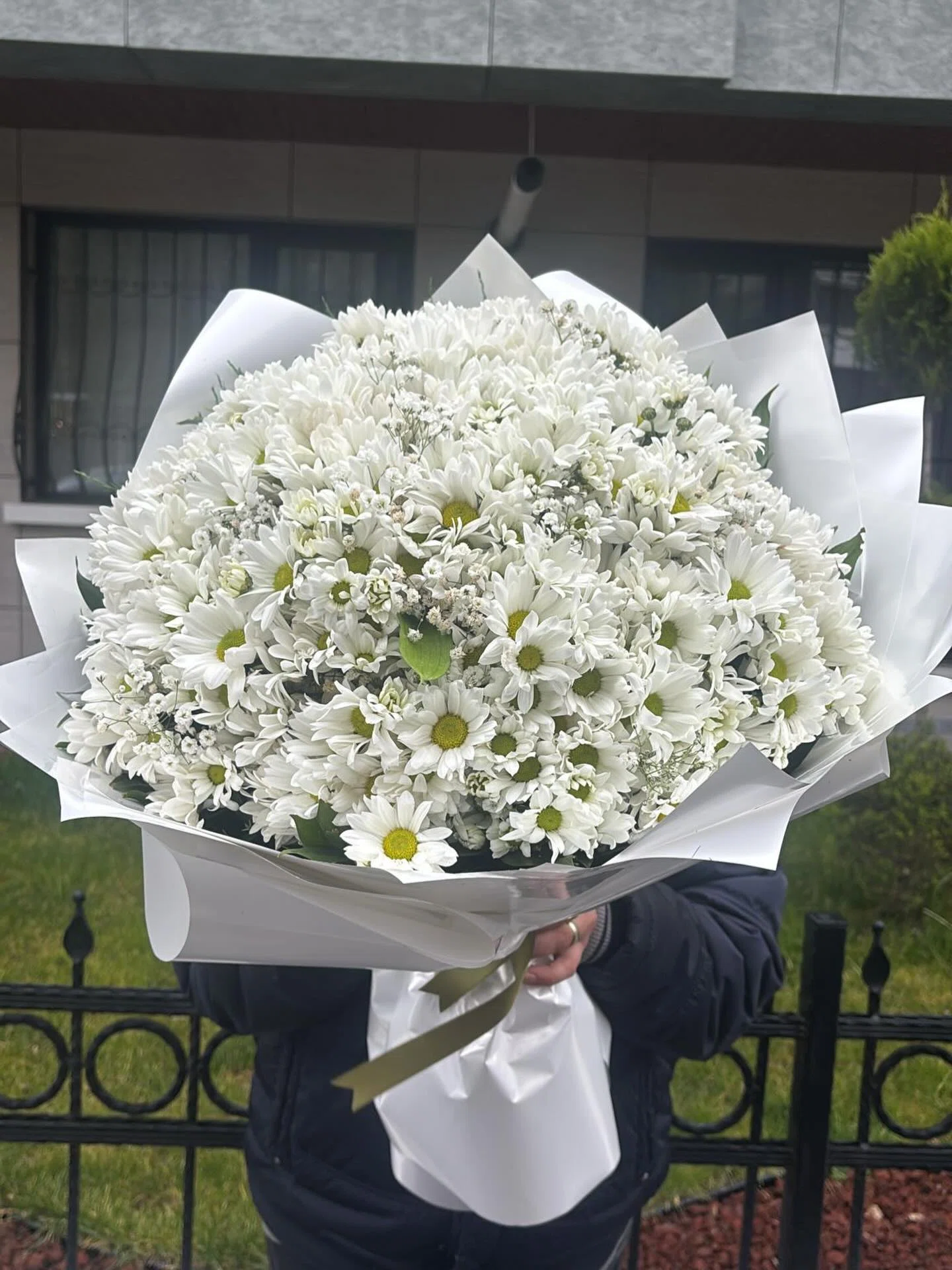 Saf Sevgi Beyaz Papatya Buketi